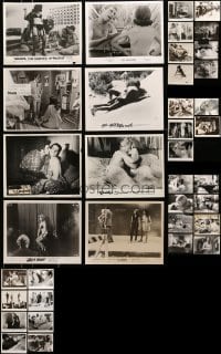 6h070 LOT OF 37 SEXPLOITATION 8X10 STILLS 1960s-1970s sexy scenes with partial nudity!