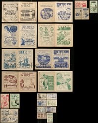 6h021 LOT OF 11 LOCAL THEATER PROGRAMS 1940s great images from a variety of different movies!