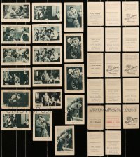 6h003 LOT OF 17 SPANISH ADVERTISING CARDS 1920s-1930s portraits of silent actors & actresses!!