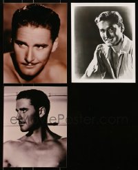6h035 LOT OF 3 ERROL FLYNN 8X10 REPRO PHOTOS 1980s great portraits of the Hollywood legend!