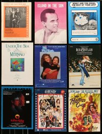 6h321 LOT OF 9 MOSTLY 1960S-70S SHEET MUSIC 1960s-1970s great songs from a variety of different movies!