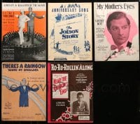 6h330 LOT OF 5 AL JOLSON, EDDIE CANTOR, AND GEORGE JESSEL SHEET MUSIC 1920s-1940s great songs!