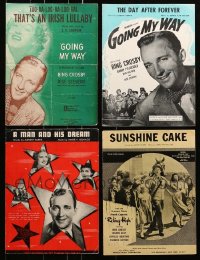 6h335 LOT OF 4 BING CROSBY SHEET MUSIC 1930s-1940s a variety of great songs!