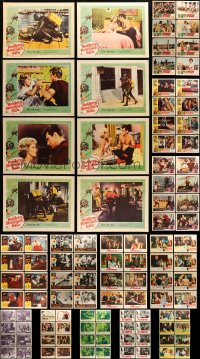 6h189 LOT OF 104 LOBBY CARDS 1950s-1960s complete sets of 8 cards from 13 different movies!