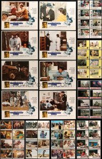 6h195 LOT OF 80 LOBBY CARDS 1970s-1980s complete sets of 8 from 10 different movies!