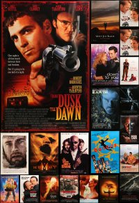 6h401 LOT OF 36 UNFOLDED MOSTLY DOUBLE-SIDED 27X40 ONE-SHEETS 1990s-2000s cool movie images!