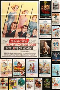 6h152 LOT OF 26 FOLDED ONE-SHEETS 1960s-1990s great images from a variety of different movies!