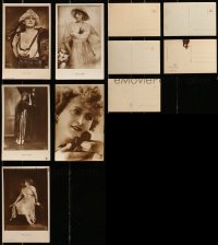 6h016 LOT OF 5 MIA MAY GERMAN AND FRENCH POSTCARDS 1920s great portraits of the Austrian actress!