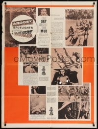 6j022 SKY ABOVE THE MUD BELOW 30x40 1962 Argosy magazine spotlight on New Guinea jungle natives!