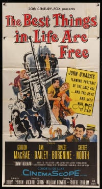 6j548 BEST THINGS IN LIFE ARE FREE 3sh 1956 Michael Curtiz, Gordon MacRae, Sheree North!