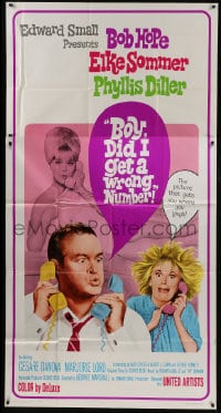 6j566 BOY DID I GET A WRONG NUMBER 3sh 1966 wacky Bob Hope & Phyllis Diller, sexy Elke Sommer!