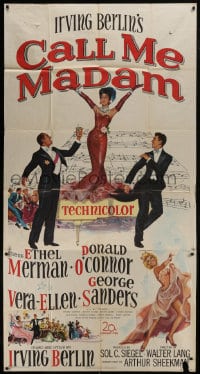 6j577 CALL ME MADAM 3sh 1953 Ethel Merman, Donald O'Connor & Vera-Ellen sing Irving Berlin songs!