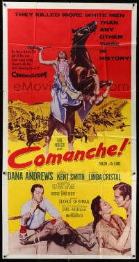 6j591 COMANCHE int'l 3sh R1960s Dana Andrews, Linda Cristal, they killed more white men than any other