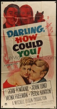6j606 DARLING, HOW COULD YOU! 3sh 1951 Joan Fontaine, John Lund, from James M. Barrie play!