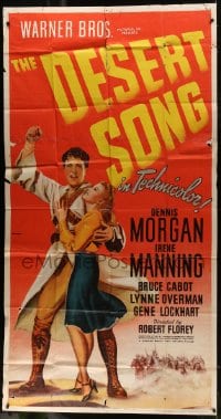 6j613 DESERT SONG 3sh 1944 Oscar Hammerstein II musical, Dennis Morgan & pretty Irene Manning!