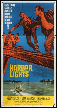6j692 HARBOR LIGHTS 3sh 1963 each light spelled danger in the harbor of no return!