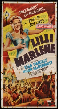 6j754 LILLI MARLENE 3sh 1951 pretty Lisa Daniely is the sweetheart of millions, true to but one!