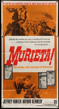 6j798 MURIETA 3sh 1965 Jeffrey Hunter as Joaquin Murieta, the avenger who scourged all El Dorado!