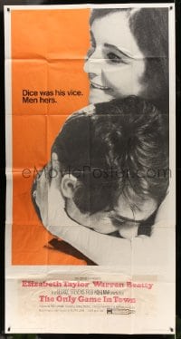 6j826 ONLY GAME IN TOWN 3sh 1969 Elizabeth Taylor & Warren Beatty are in love in Las Vegas!