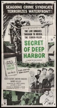 6j876 SECRET OF DEEP HARBOR 3sh 1961 seagoing crime syndicate terrorizes waterfront!