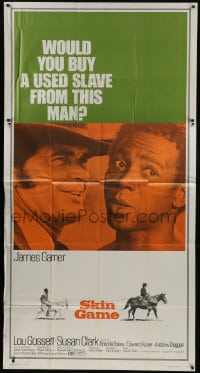 6j884 SKIN GAME 3sh 1971 James Garner sells his best friend Louis Gossett Jr. over & over!