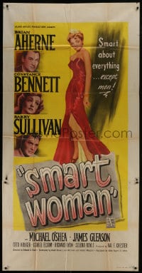6j889 SMART WOMAN 3sh 1948 Constance Bennett was smart about everything except men, Barry Sullivan!