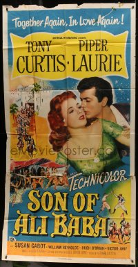 6j900 SON OF ALI BABA 3sh 1952 Tony Curtis & Piper Laurie together again & in love again!