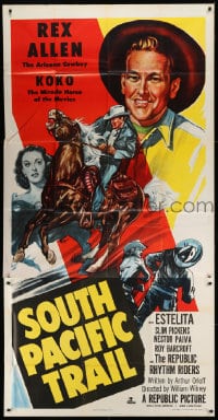 6j904 SOUTH PACIFIC TRAIL 3sh 1952 Arizona Cowboy Rex Allen & Koko, Miracle Horse of the Movies!