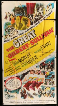 6j916 STORY OF GILBERT & SULLIVAN 3sh 1953 English biography of the famous operetta creators!