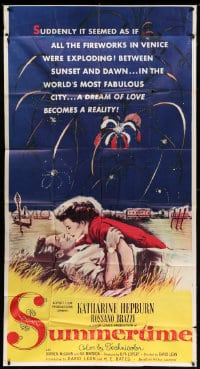 6j920 SUMMERTIME 3sh 1955 Katharine Hepburn went to Venice a tourist & came home a woman, rare!