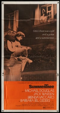 6j921 SUMMERTREE 3sh 1971 Michael Douglas plays guitar serenading Brenda Vaccaro in window!
