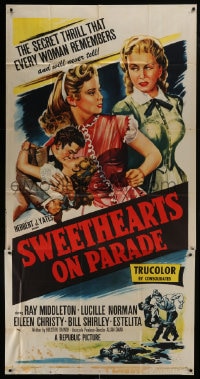 6j925 SWEETHEARTS ON PARADE 3sh 1953 the secret thrill that every woman remembers & never tells!
