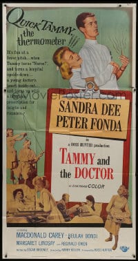 6j928 TAMMY & THE DOCTOR 3sh 1963 Harry Keller directed, Peter Fonda, sexy nurse Sandra Dee!