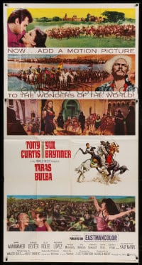 6j929 TARAS BULBA style A 3sh 1962 Tony Curtis & Yul Brynner, one of the wonders of the world!