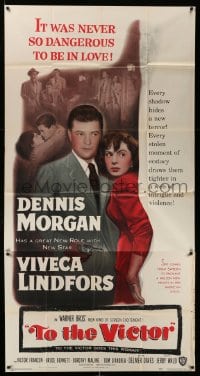6j945 TO THE VICTOR 3sh 1948 Delmer Davies, Dennis Morgan & Viveca Lindfors dangerously in love!