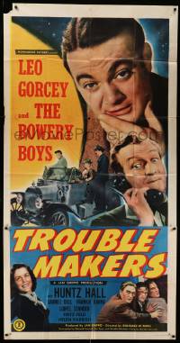 6j953 TROUBLE MAKERS 3sh 1949 great images of Leo Gorcey, Huntz Hall & The Bowery Boys!