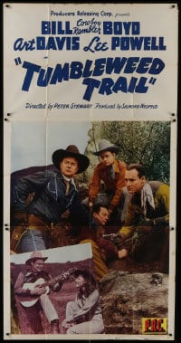 6j955 TUMBLEWEED TRAIL 3sh 1942 Bill Cowboy Rambler Boyd, Art Davis & Lee Powell!