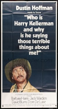 6j984 WHO IS HARRY KELLERMAN 3sh 1971 Dustin Hoffman in cowboy hat wants to know!