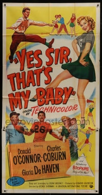 6j991 YES SIR THAT'S MY BABY 3sh 1949 Donald O'Connor, Charles Coburn, De Haven, college football!