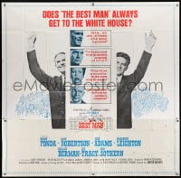 6j054 BEST MAN 6sh 1964 Henry Fonda & Cliff Robertson running for President of the United States!
