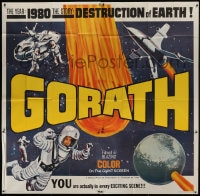 6j074 GORATH 6sh 1964 Ishiro Honda's Yosei Gorasu, art of the destruction of Earth, rare!