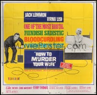 6j084 HOW TO MURDER YOUR WIFE 6sh 1965 Jack Lemmon, sexy Virna Lisi, the most sadistic comedy!