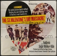 6j114 ST. VALENTINE'S DAY MASSACRE 6sh 1967 shocking event of America's most lawless era, rare!