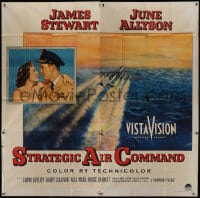 6j115 STRATEGIC AIR COMMAND 6sh 1955 pilot James Stewart, June Allyson, cool airplane art, rare!