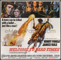 6j128 WELCOME TO HARD TIMES 6sh 1967 Henry Fonda, a town can be killed with a bullet like a man!