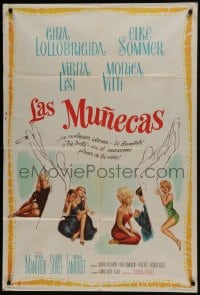 6j150 BAMBOLE Argentinean 1965 Gina Lollobrigida, Elke Sommer, Virna Lisi & Monica Vitti, rare!