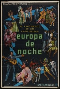 6j176 EUROPEAN NIGHTS Argentinean 1959 Alessandro Blasetti's Europa di notte, Manfredo dancing art!