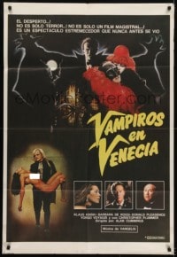 6j244 VAMPIRE IN VENICE Argentinean 1989 Klaus Kinski in the title role, sexy horror images!