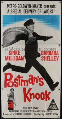 6j030 POSTMAN'S KNOCK Aust 3sh 1962 wacky mailman Spike Milligan is mixed up with crime & romance!