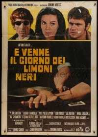 6j349 BLACK LEMONS Italian 1p 1970 Antonio Sabato, Florinda Bolkan, wild image of wrist cutting!
